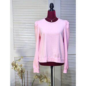 Lilly Pulitzer Women's Soft Pink  Jansen Embellished Pearl Sweatshirt Sz L 2753